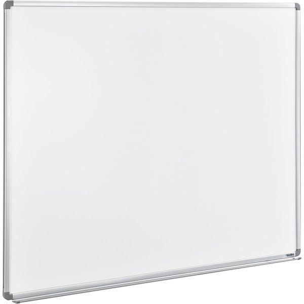 Global Industrial Magnetic Whiteboard - 60 x 48 - Steel Surface - Aluminum Frame 695646